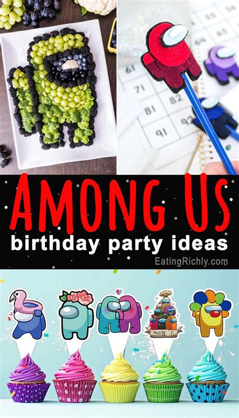 Make any among us birthday party phrase and combination for a complete. Among Us Birthday Party Ideas | Holiday favorite recipes ...
