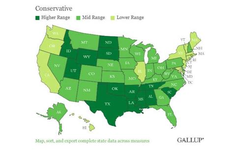 Ideology Three Deep South States Are The Most Conservative