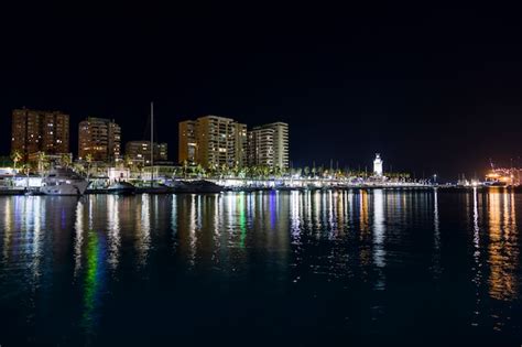 Free Photo Night Coastal City