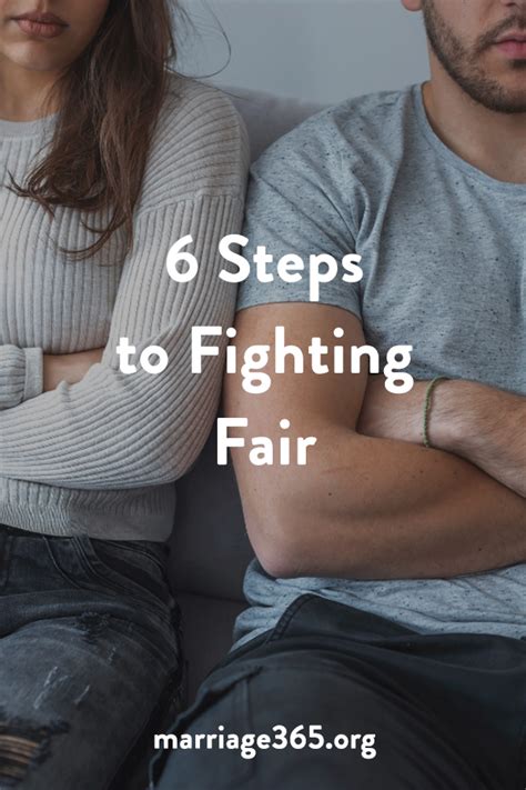 6 Steps To Fighting Fair — Marriage365®