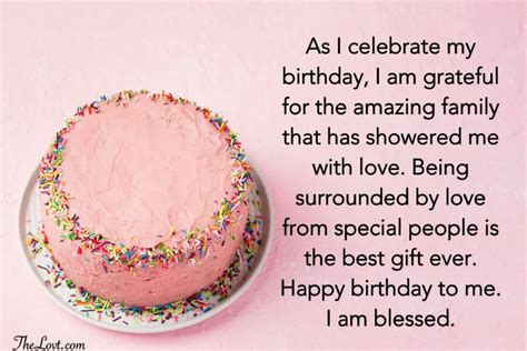 Heartfelt Birthday Wishes For Myself Thelovt