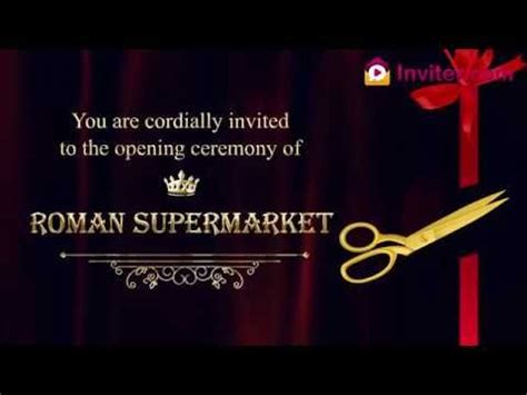 Browse Inviter for beautiful templates, create an shop opening