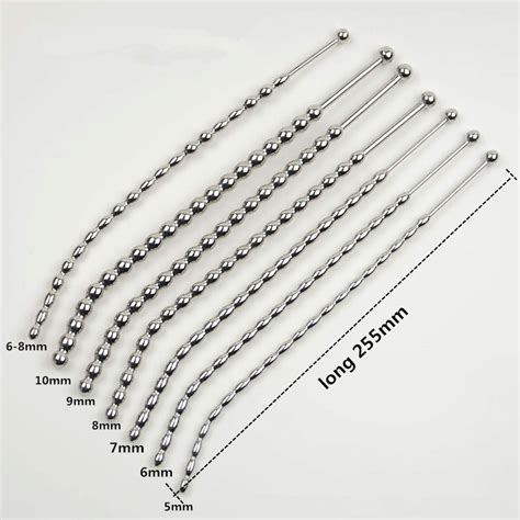 Meet Me Stainless Urethral S 255mm Plug Long Sex Toys For Man Urethra Beads Male