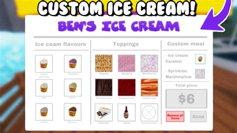 Bloxburgs Ice Cream Shop Custom Orders Youtube