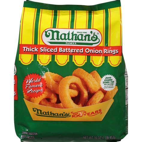 Nathans Thick Sliced Battered Onion Rings Best Frozen Onion Rings