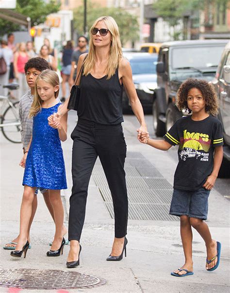 The cover photo sees heidi klum, 47, planting a smooch on her teen daughter's cheek. Heidi Klum's daughter Leni spotted wearing high heels ...