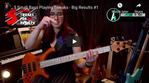 Five Small Bass Playing Tweaks For Instant Results Aris Bass Blog