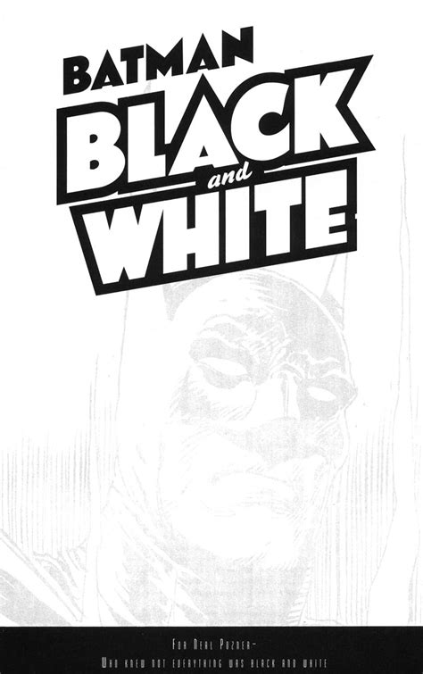 Batman Black And White Issue 1 Read Batman Black And White Issue 1