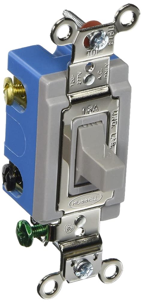 Hubbell Hbl1556gy Momentary Toggle Single Pole Double Throw 15 Amp