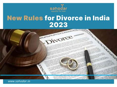 New Rules For Divorce In India 2023 Sahodar