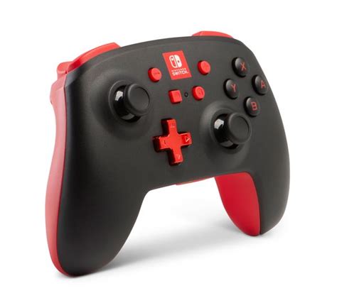 Powera Nintendo Switch Enhanced Wireless Controller Black And Red Fast