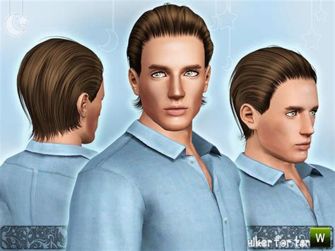 Slicked Back Hairstyle By Wingssims The Sims Resource