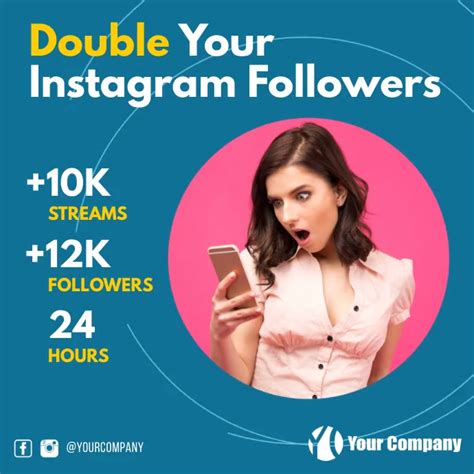 Copy Of Increase Your Followers Service Instagram Ad Postermywall