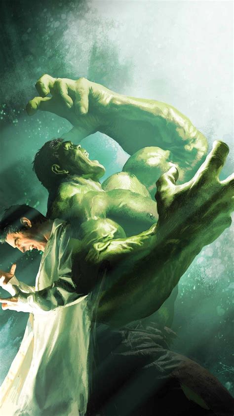 Bruce Banner Turning Into The Hulk Mobile Wallpaper Hulk Art Hulk