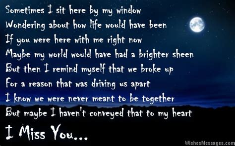 I Miss You Poems For Ex Boyfriend