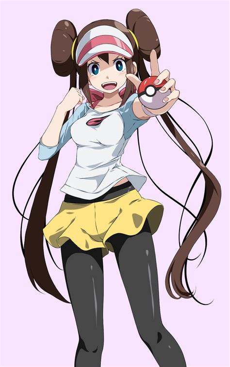 Anime Anime Girls Pokemon Rosa Pokemon Long Hair Twintails Brunette Solo Artwork Digital Art Fan