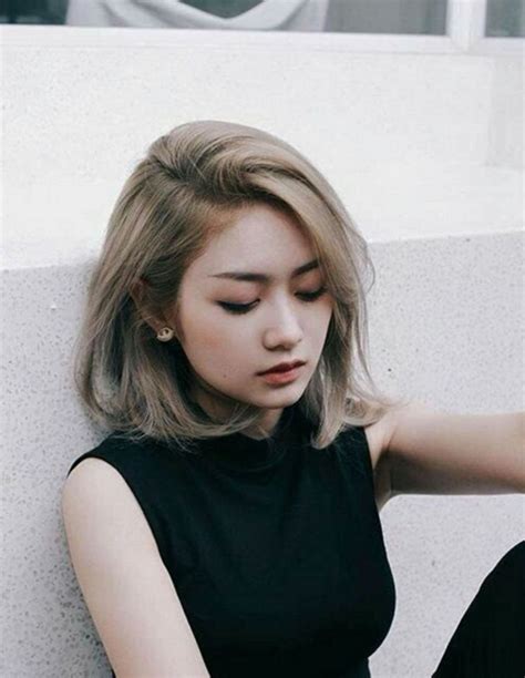 Asian Short Blonde Hairstyles