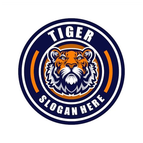 Logo Mascotte Tigre Sport Vecteur Premium