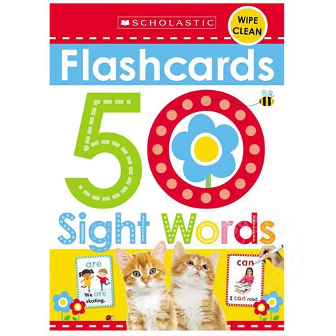 50 Sight Words Flashcards Squirts Toys And Learning Co