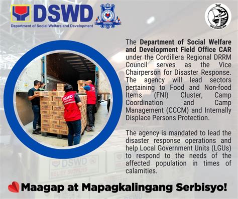 disaster response and management division drmd dswd field office car official website