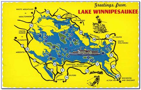 Lake Winnipesaukee Map Photos Cantik