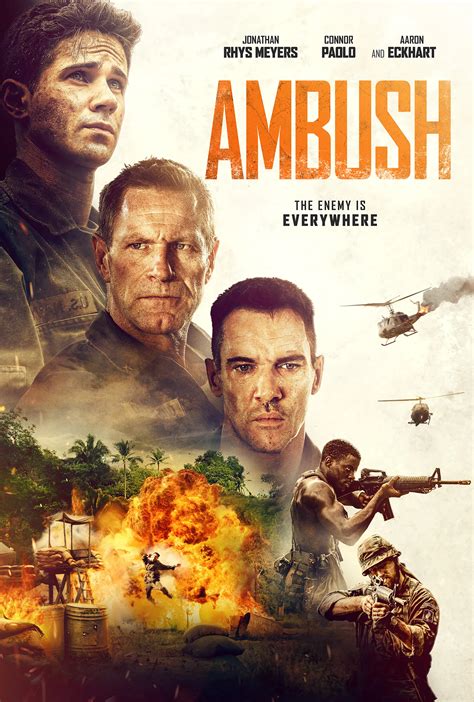 Exclusive Ambush Poster Previews Aaron Eckhart Led War Movie