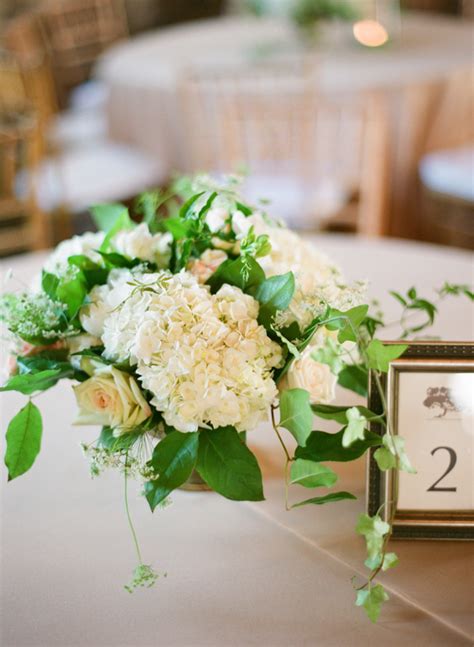 White Hydrangea Centerpiece Elizabeth Anne Designs The Wedding Blog