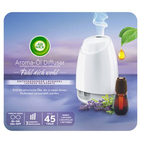 Air Wick Aroma Öl Diffuser Duftspender Starter Set Entspannender Lavendel