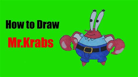 How To Draw Mrkrabs Spongebob Squarepants Youtube