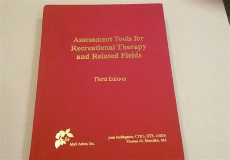 Assessment Tools For Recreational Therapy And Related
