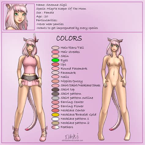 Sevenna Character Sheet By Bobbydando Hentai Foundry