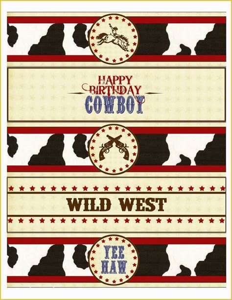 Western Label Templates Free Printable Templates