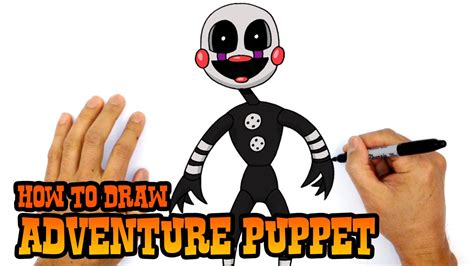 How To Draw Adventure Puppet Fnaf World Youtube