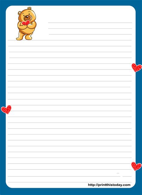 love letter writing paper