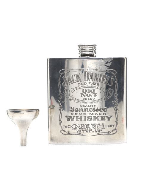 Jack Daniels Hip Flask With Funnel Lot 26771 Buysell Memorabilia