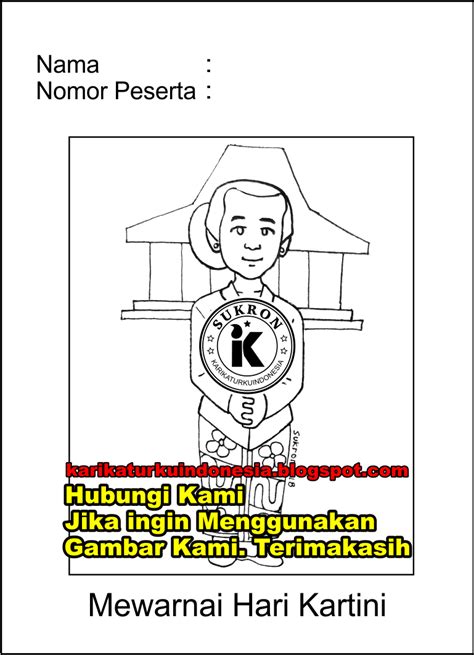Mewarnai ibu kita kartini kumpulan gambar mewarnai kumpulan. Karikaturku Indonesia: Mewarnai Untuk Hari Kartini