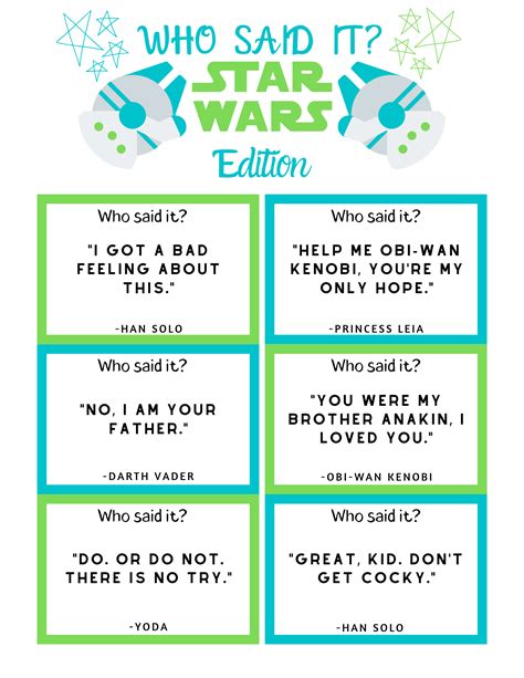 Star Wars Trivia Questions And Answers Printable Challenge Your Knowledge With Trivia Questions