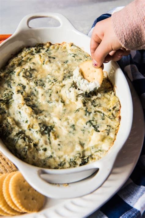 Hot Spinach And Artichoke Dip Recipe House Of Nash Eats