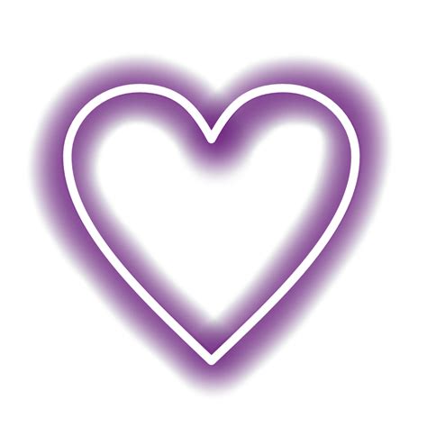 Heart Neon Purple White Love Freetoedit Sticker By Alinyins
