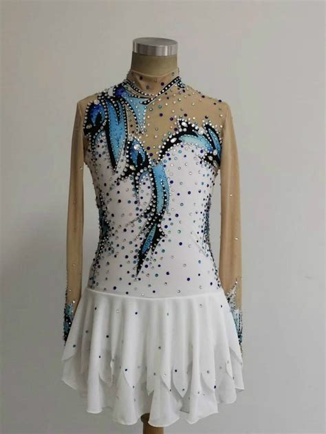 White Ice Skating Dresses Custom Women Competition Ice Skating Etsy