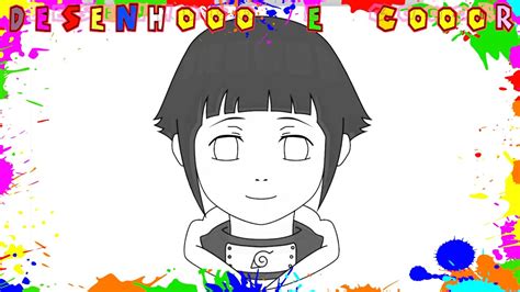 Como Desenhar A Hinata Hyuga Do Naruto F Cil Desenho Para Colorir E