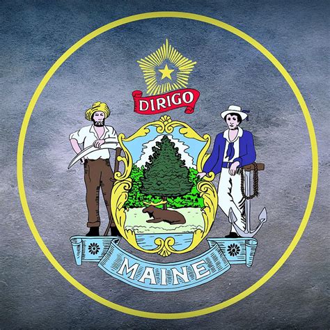 Maine State Seal Digital Art By Movie Poster Prints Pixels