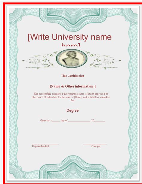 University Degree Certificate Template Templates At With Regard To