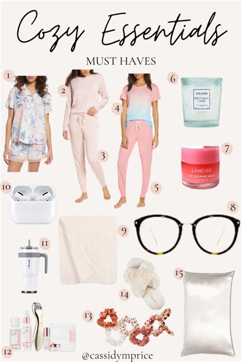 Cozy Essentials Must Haves Cassidy Price