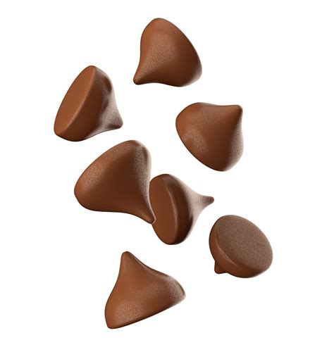 Scattering Of Tasty Chocolate Chips Chocolate Morsels Choco Chips 3d