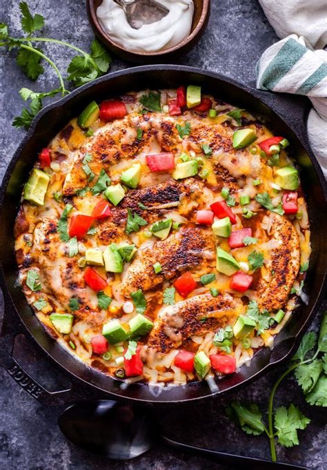 Skillet Enchilada Chicken With Black Beans And Corn Is A Quick And Easy