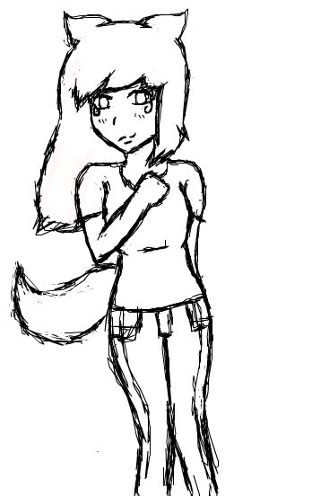 Wolf Girl Sketch By Tori Zena Anime On Deviantart