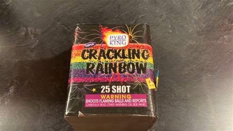 Crackling Rainbow By Pyro King Fireworks Youtube
