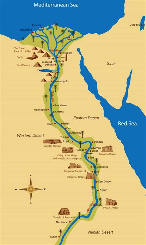 Detallado Mapa De Antiguo Egipto Egipto África Mapas Del Mundo