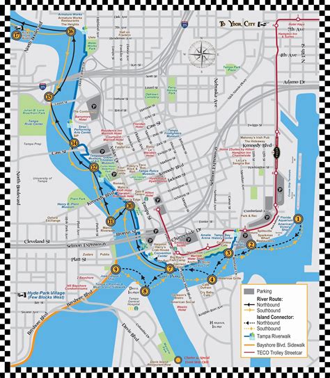 Maps And Stops Information And Details Pirate Water Taxi Tampa